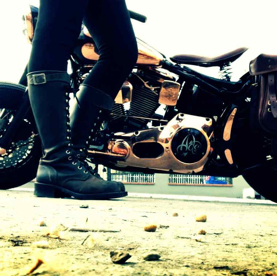 best womens black biker boots