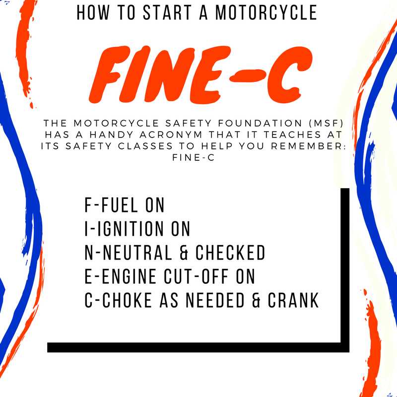 How to start a bike with an electric starter