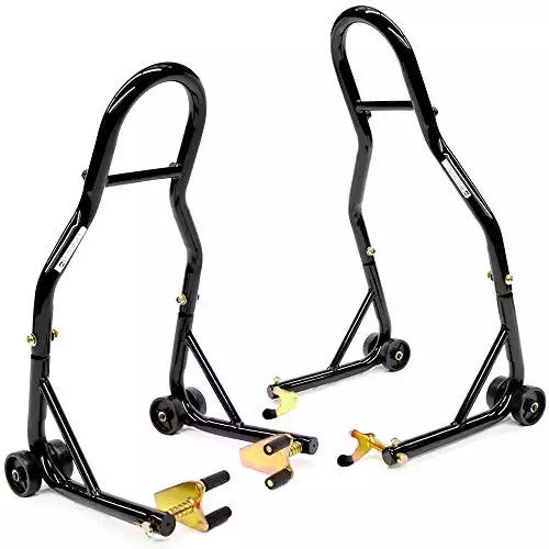 Venom Motorcycle Front & Rear Combo Paddock Stands