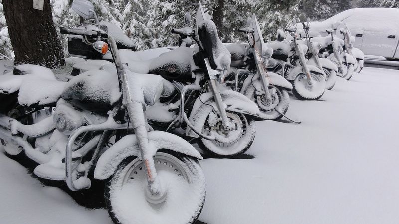 storing a motorcycle during winter
